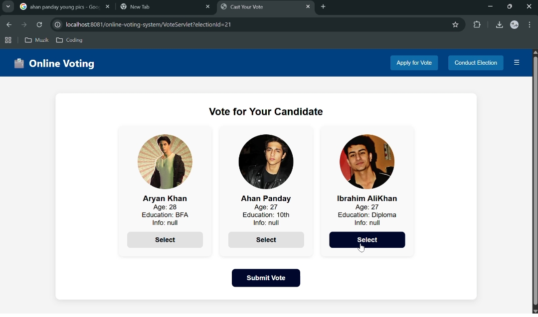 Online Voting System Preview